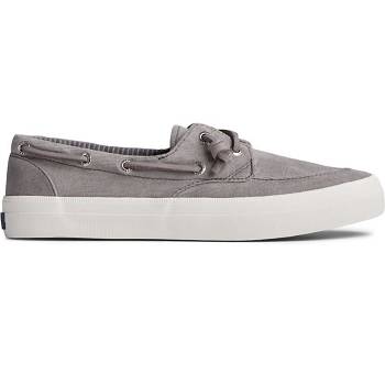 Scarpe Sperry Crest Boat Brushed Canvas - Sneakers Donna Grigie, Italia IT Y84F